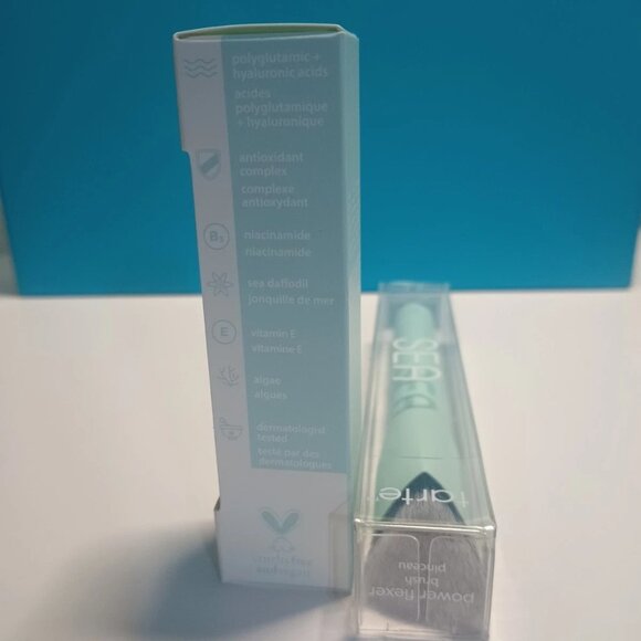 NIB Tarte Sea Power Flex Concealer 12N Fair Neutral .33 oz/10 ml + Angled Brush - Picture 5 of 5